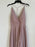 JENNY YOO Farrah Ruffle Skirt Chiffon Gown In Whipped Apricot size 6