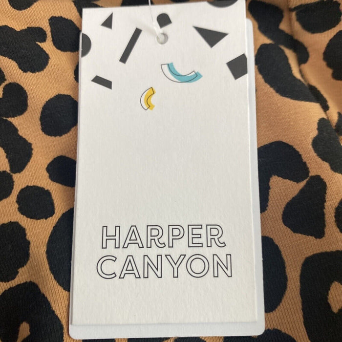 Harper Canyon Kids' Leggings Printed Tan Biscuit Leopard Size 4