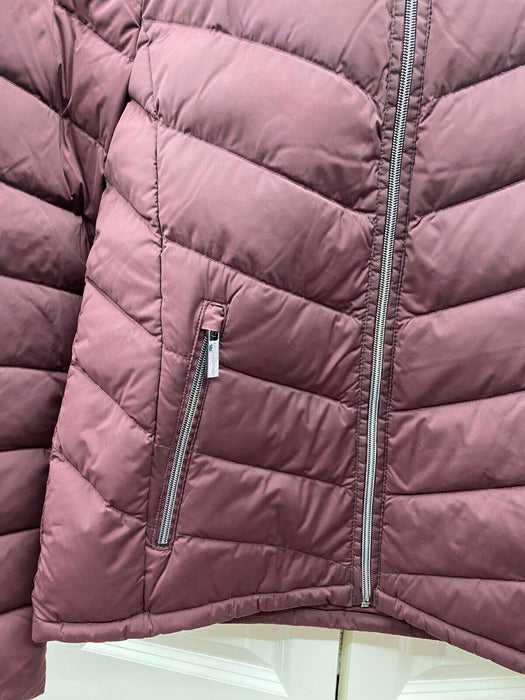 Michael Michael Kors Packable Down Fill Puffer Jacket Dark Ruby Size M $270