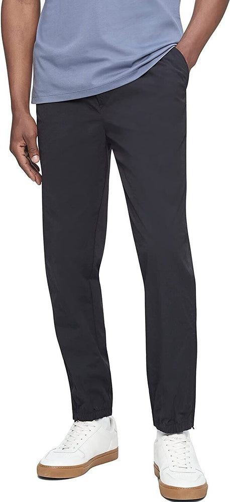 Calvin Klein Men's Move 365 Woven Logo Nylon Joggers Black Size L $80 NWT