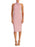 RACHEL ROY Assymetrical Halter Sheath Crepe Dress - MSRP $110 in pink