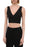 Hugo Boss responsible $260women's  crop v neck vest top size 4 in black 50453460