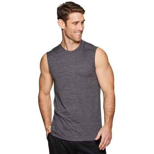 RBX Active Men's Lightweight Quick Dry Muscle Tank Top Size M Light Grey