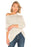 BCBGMAXAZRIA Pull Relax à points mixtes pour femme en plâtre Combo taille S 220 $