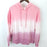 BP. Sweat-shirt à capuche surdimensionné pour femmes en rose Dip Dye taille XS
