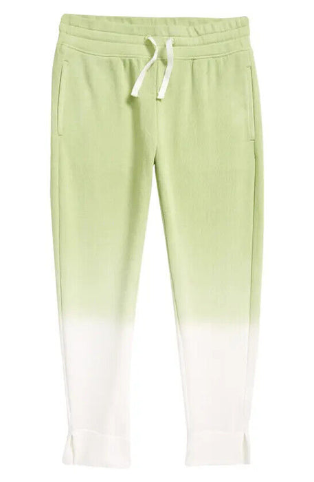 Zella Kids' Ombré Crop Jogger Pants In Green Stem Size L 10-12