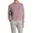 Socialite Brushed Mock Neck Pullover In Wine Size XL