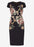 Phase Eight Nara Floral Embroidered Dress In Navy Size 4 $319