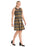 Maggy London Women's Zip Front Plaid Dress In Yellow/Grey/Black Size 8 $178