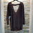 SUSINA Pull en tricot chiné avec dos en V pour femme, fabriqué aux États-Unis, grande taille 3X