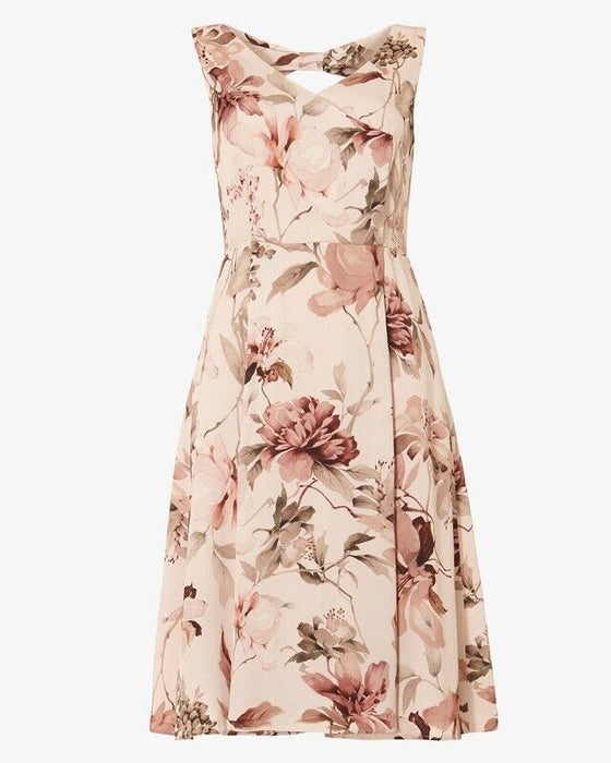 Phase Eight Vivien Floral Printed Dress In Cameo Size 18UK 14US $185 fits bigger