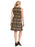 Maggy London Women's Zip Front Plaid Dress In Yellow/Grey/Black Size 8 $178