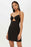 TOPSHOP Mini-robe déstructurée Bralet Body-Con pour femmes, noir, taille US 10, 75 $