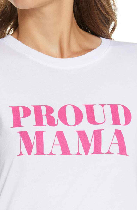 1901 women's Proud Mama Graphic short sleeve Tee size XL in white