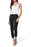 Paige Mayslie Jogger Stretch Denim Pants In Black Fog Luxe Coating Size 27