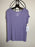 Jones New York Sport Rib T Shirt Short Sleeve Activewear Top In Purple Size S