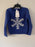 Harper Canyon Blue Surf Twinkle Snowflake Pull Bleu Taille 2