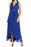 Eliza J Robe en mousseline de soie ornée haut/bas pour femme Bleu paon Taille 4 pour XS