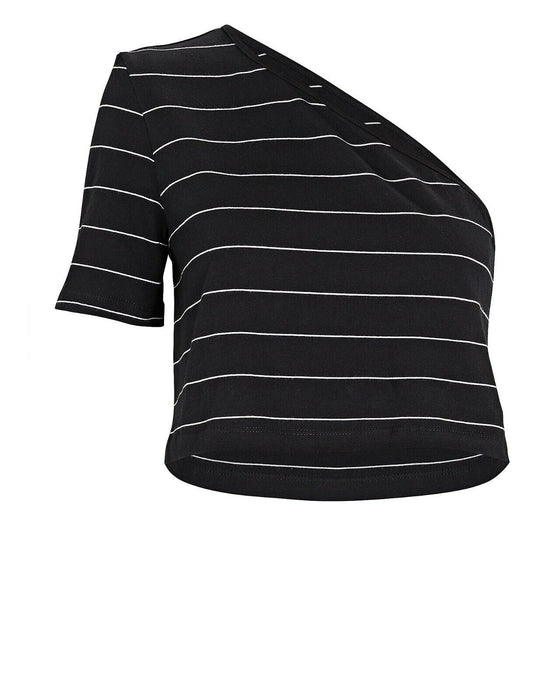 The Range One-Shoulder T-shirt Th1f02us Blouse Size XS Made In Canada in black