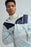Noize Veste coupe-vent zippée à capuche Oden pour hommes en bleu glacier 198 $