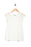 STATUS CHENAULT Woven Lace Shoulder Top In White size L $78