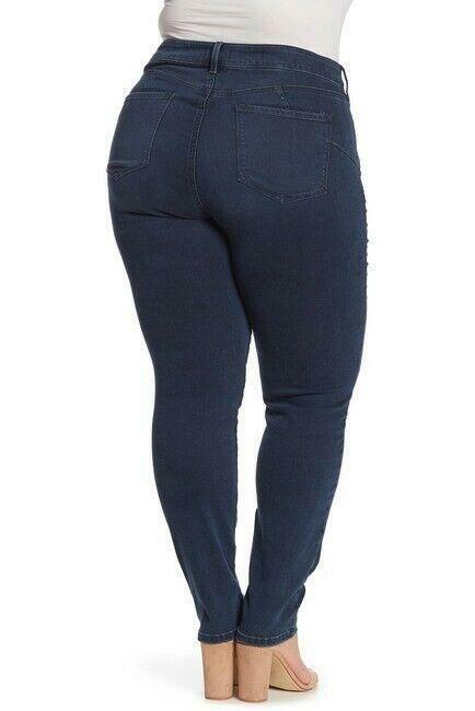 NYDJ women's Alina Uplift Skinny Jeans Plus Size 24W in blue $139