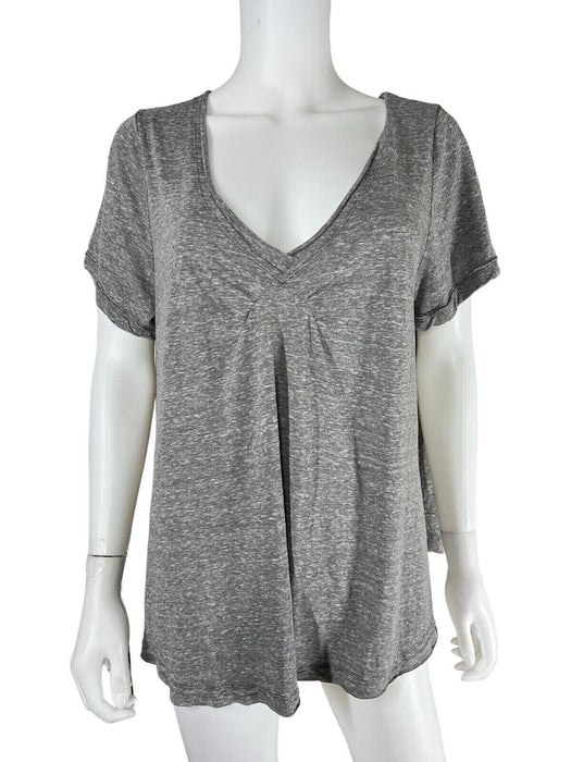 We The Free People Top Pullover All You Need Tee Shirt Bitter Olive Gray Size S