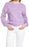 Halogen Purple Eyelet Sleeve Sweatshirt Size M
