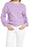 Sweat-shirt à manches à œillets violet halogène Taille M