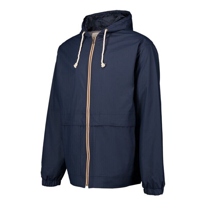 Men's WP Weatherproof Hooded Full Zip Rain Slicker Sport Jacket Raincoat Coat M