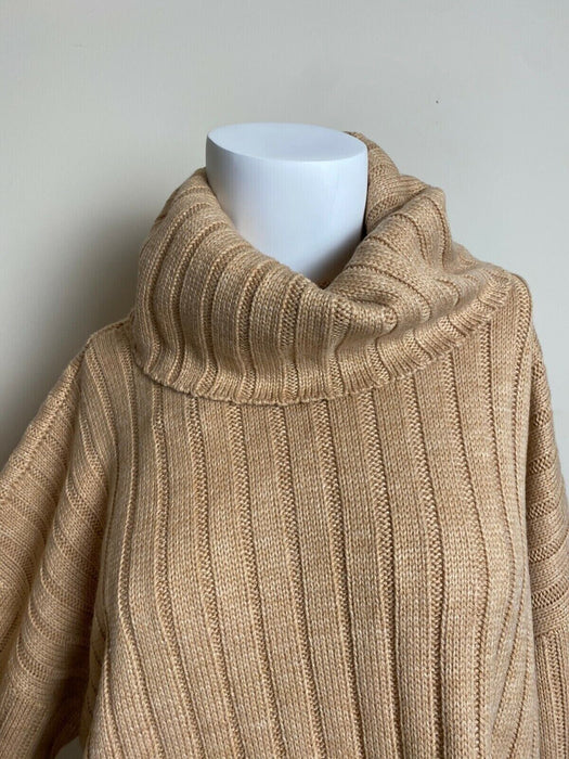 Lord & Taylor knitted Turtleneck Sweater plus size 3X in camel heather $120