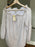 MICHAEL KORS Off-The-Shoulder Top Ruffled Women's Blouse Tunic White/Gold M