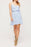 LUSH Ditsy Print Spaghetti Strap sleeveless Dress size XS in light blue