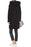 DKNY Women's Brushed Wool Blend Shawl Collar Coat In Black Size XS $395