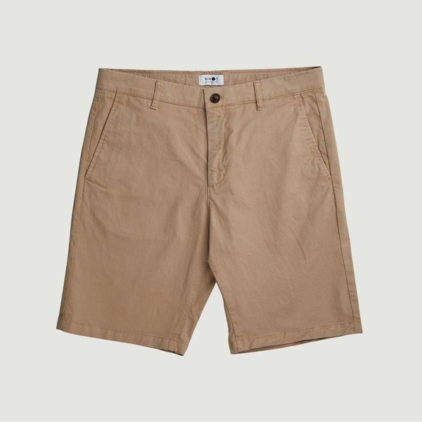 NN07 No Nationality Men's Regular Fit Mid Rise Chino Shorts Khaki 33W $130