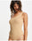 VERO MODA Milan One-shoulder ripped Bodysuit In Tan size S/M
