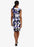 Phase Eight women's Abela Print Dress Blue White Size 10 $160 NWT