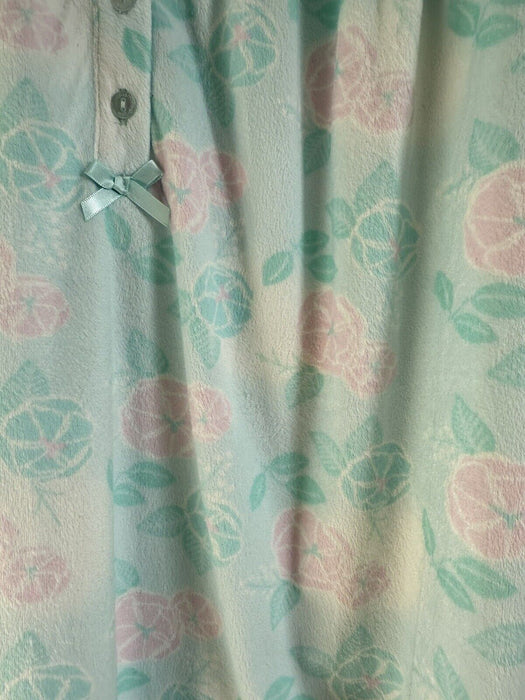 Jasmine Rose Long Floral Night Gown size XL aqua