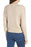 Leith Long Sleeve Rib Wrap V Neck Sweater In Tan Heather Size S