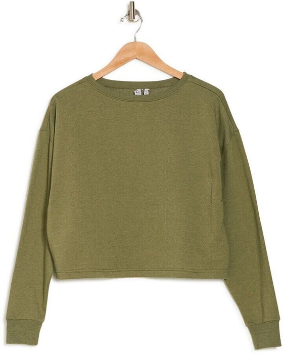 Z By Zella Sunset Pullover In Olive Branch Green Size S