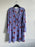 All in Favor women's faux wrap Purple floral long sleeve dress size XXL