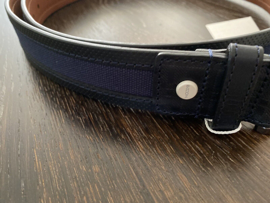 Boconi Sneaker Belt Leather Navy/Black Size 36/90 $119