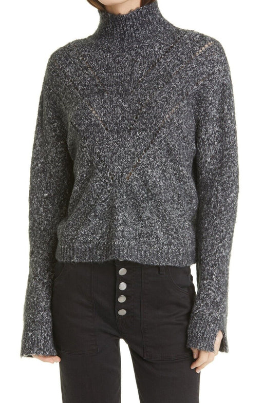 Line Tina Stitch Turtleneck Sweater In Charcoal Size S $180