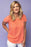 Gibson Nordstrom Ruched Sleeve Blouse In Orange Size XS