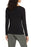 Halogen women's Twist Neck Fashion Knit Top Long Sleeve Blue Size M