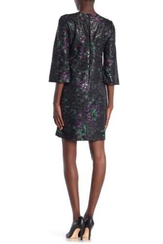 Trina Trina Turk Perforated Dress In Petunia Floral Print Size 6 $270