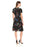 ELLEN TRACY petite robe florale femme manches courtes taille 6P