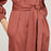 BCBGMAXAZRIA Pleated Cotton Jumpsuit Cargo Pockets Tandoori Spice Size XXS $348