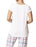 T-shirt de nuit à manches courtes et col rond HUE pour femmes, Gardenia, taille L 40 $