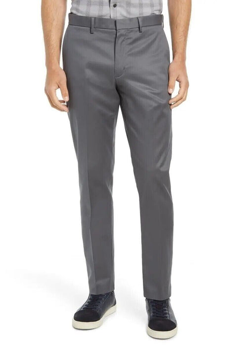 Nordstrom Athletic Fit Leg Non-Iron Chinos Grey Gate Men's Size 34X34